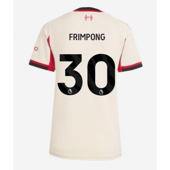 Billige Fotballdrakt Liverpool Jeremie Frimpong #30 Replika Bortedrakt Dame 2025-26 Kortermet